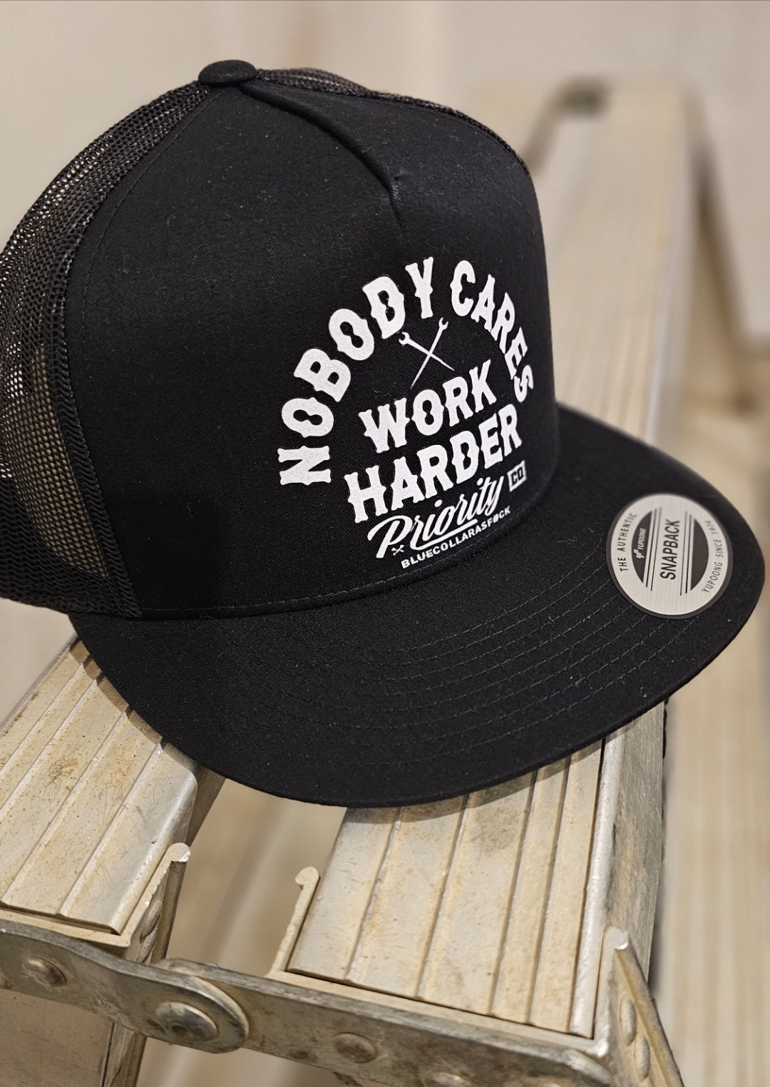 NOBODY CARES WORK HARDER SNAPBACK